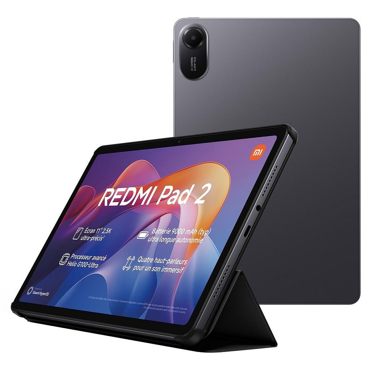 Xiaomi Redmi Pad 2 Gris (8 Go / 256 Go) + Cover - Image 1