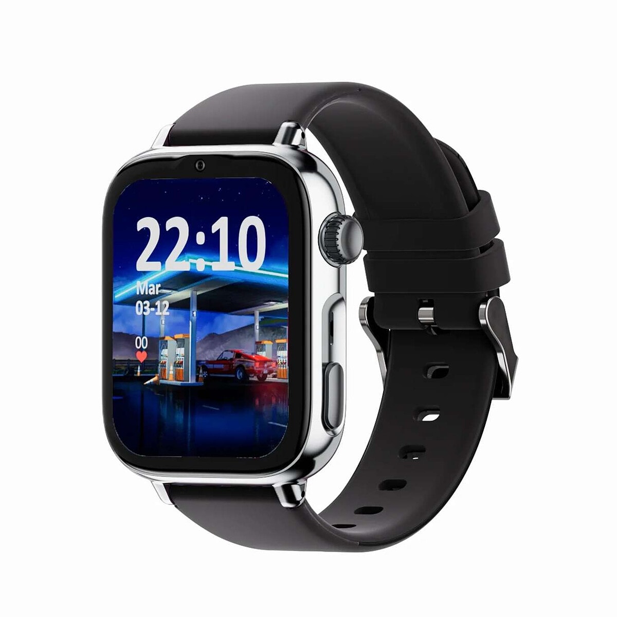 SaveFamily SaveWatch Plus 2 Enfant - Argent / Black is Black - Image 1