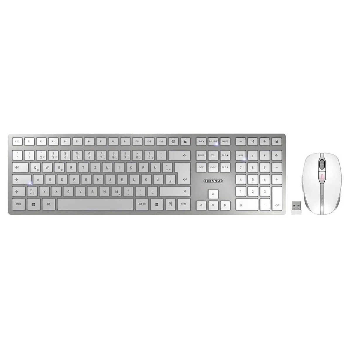 Cherry DW 9100 Slim Blanc/Argent - Image 1