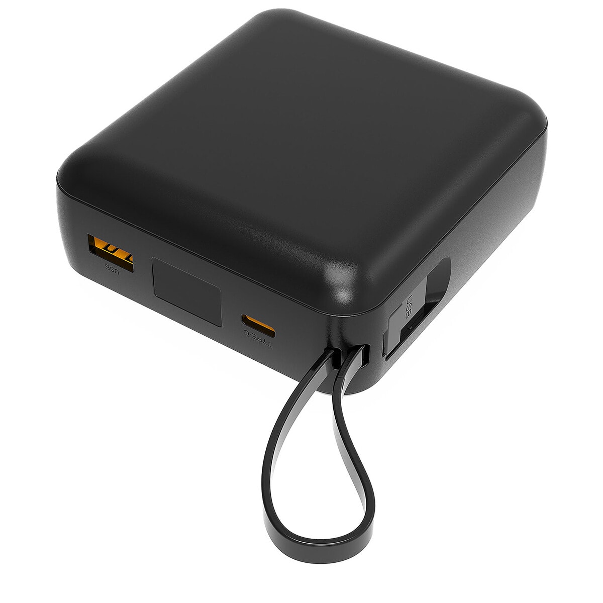 Akashi Batterie de Secours Cable 22.5W Charge Rapide (Noir) - Image 1