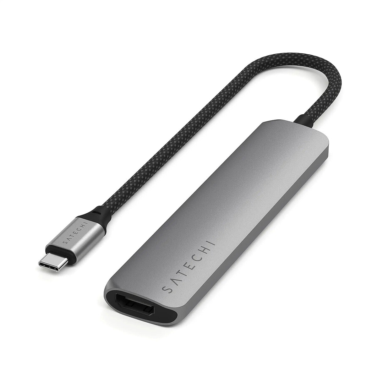 SATECHI Multiports USB-C Slim 6-en-1 (Gris) - Image 1