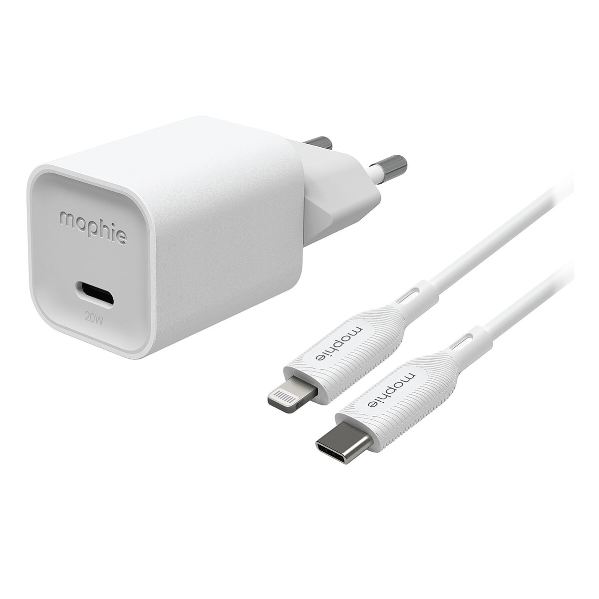 Mophie USB-C GaN Wall Adapter 20W + Câble - Image 1