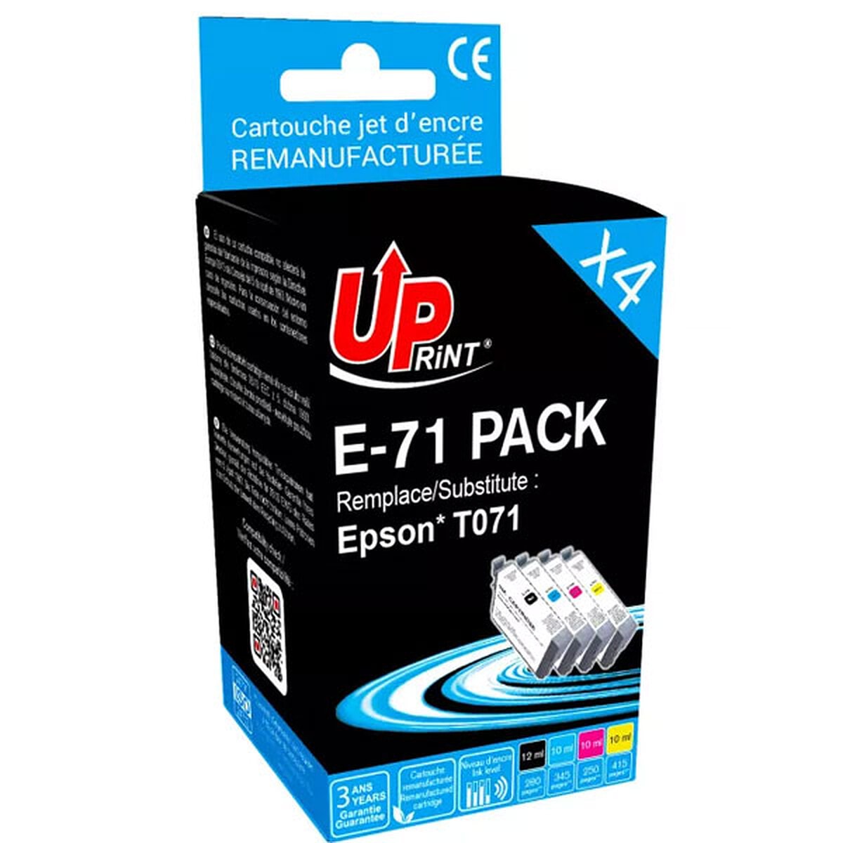 UPrint Pack de 5 Cartouches compatibles Epson T0715/T0895 - Image 1