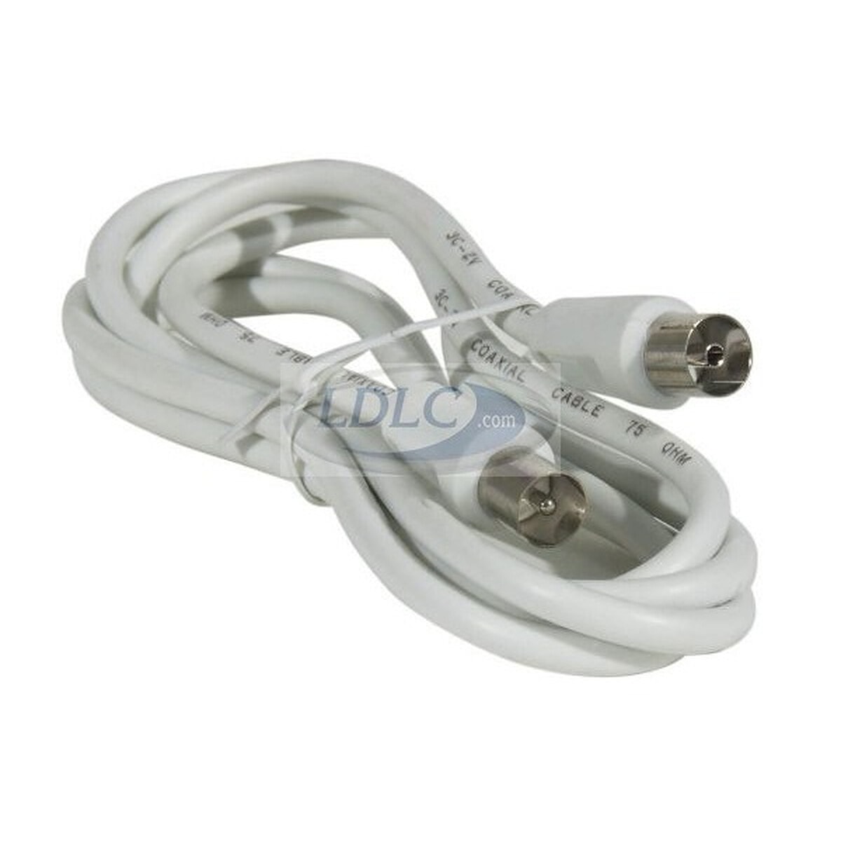 Câble coaxial mâle/femelle pour antenne TV (5 mètres) - Image 1