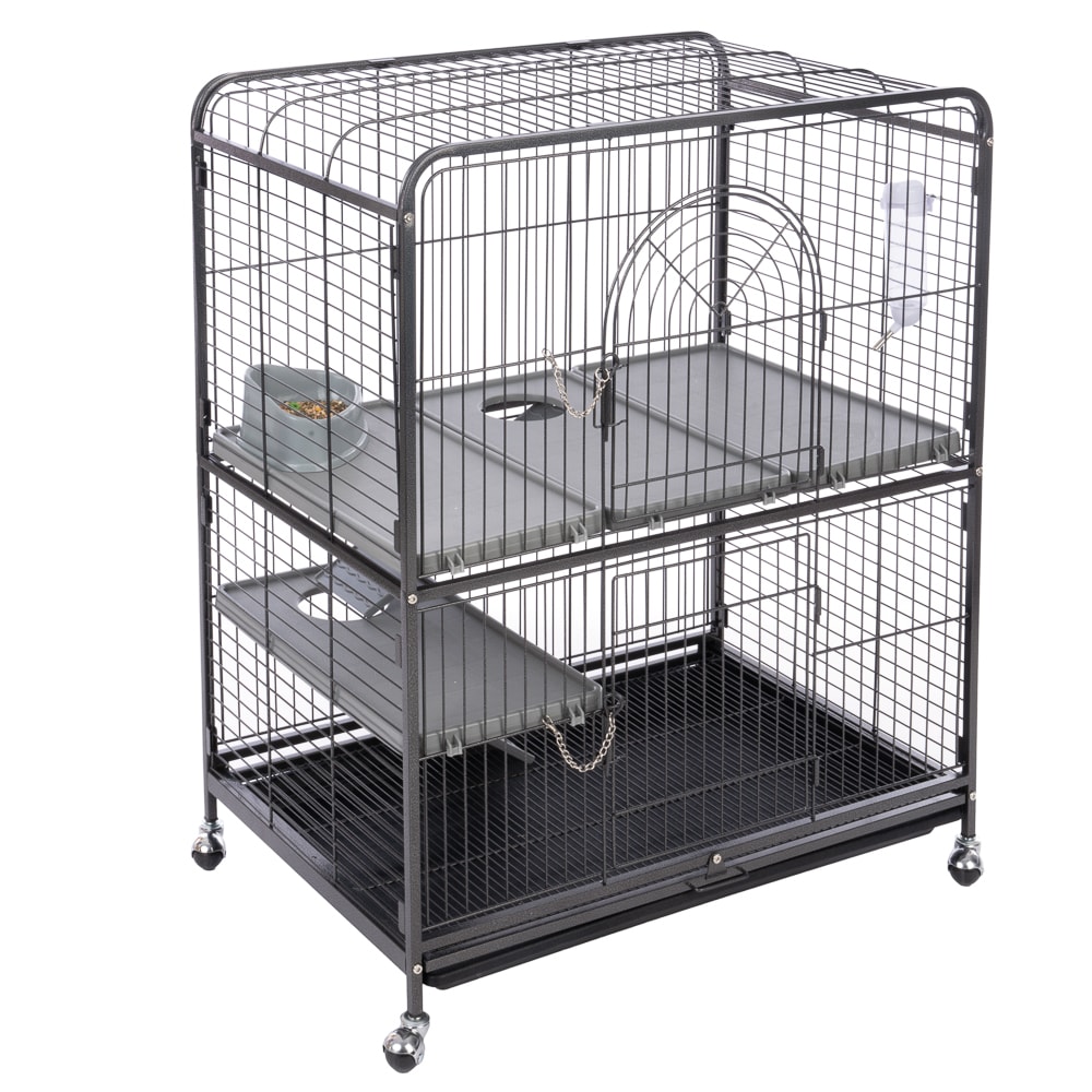 Villa TIAKI Jaula para animales pequeños - Jaula principal: 79 x 52 x 99,5 cm (L x An x Al) - Image 1