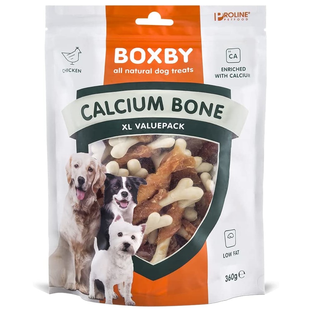 Boxby snacks en forma de hueso con calcio - 2 x 360 g - Pack Ahorro - Image 1