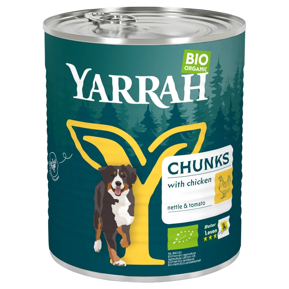 Yarrah bocaditos ecológicos de pollo en latas - 6 x 820 g - Image 1