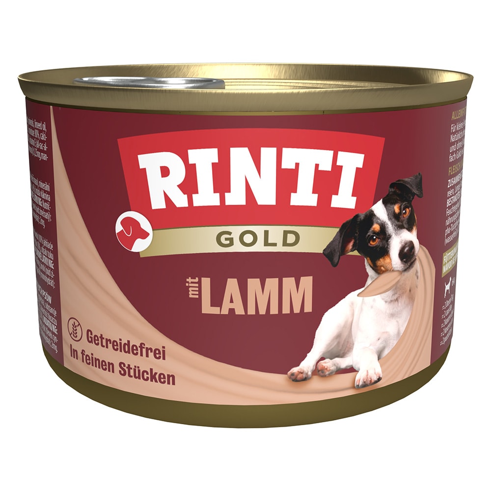 Rinti Gold 12 x 185 g - Trocitos de cordero - Image 1