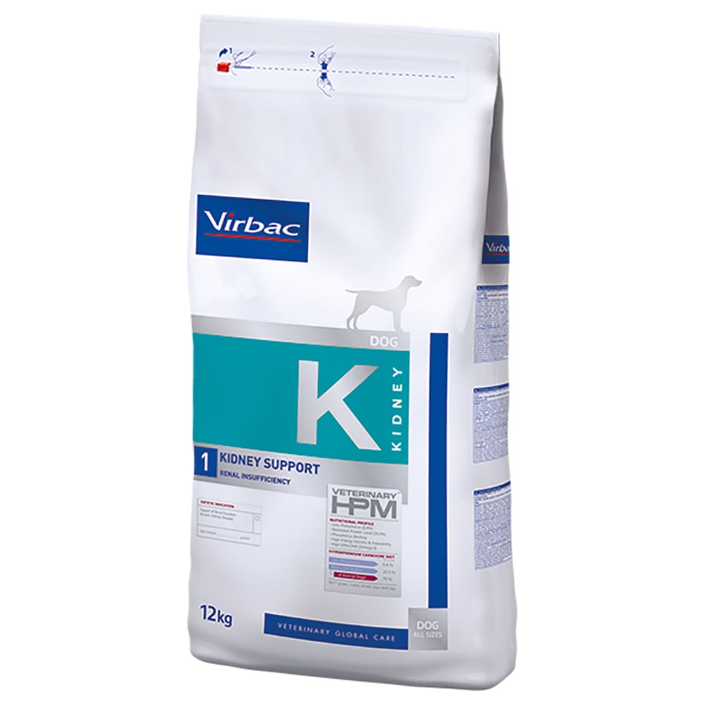 Virbac K1 Veterinary HPM Kidney Support - 2 x 12 kg - Pack Ahorro - Image 1