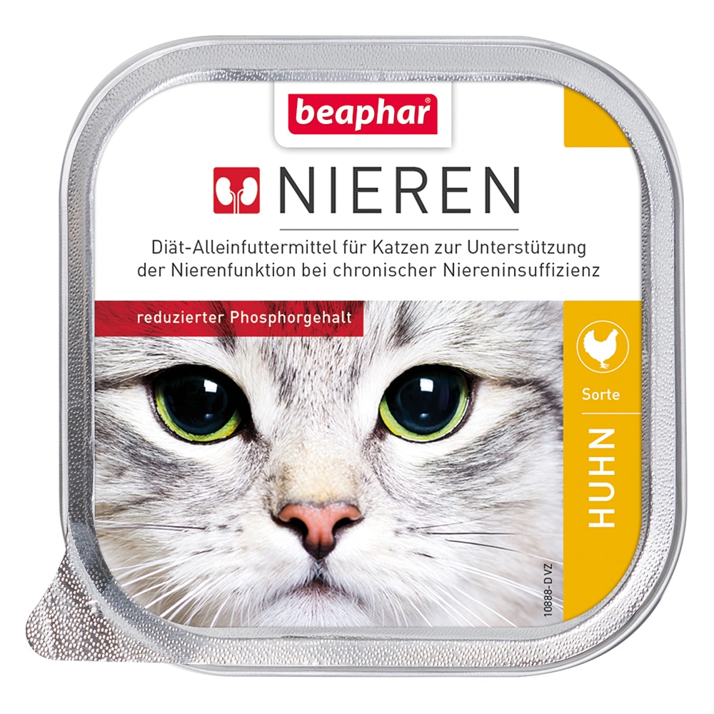 beaphar Dieta Insuficiencia Renal 24 x 100 g - Pack Ahorro - Pollo - Image 1