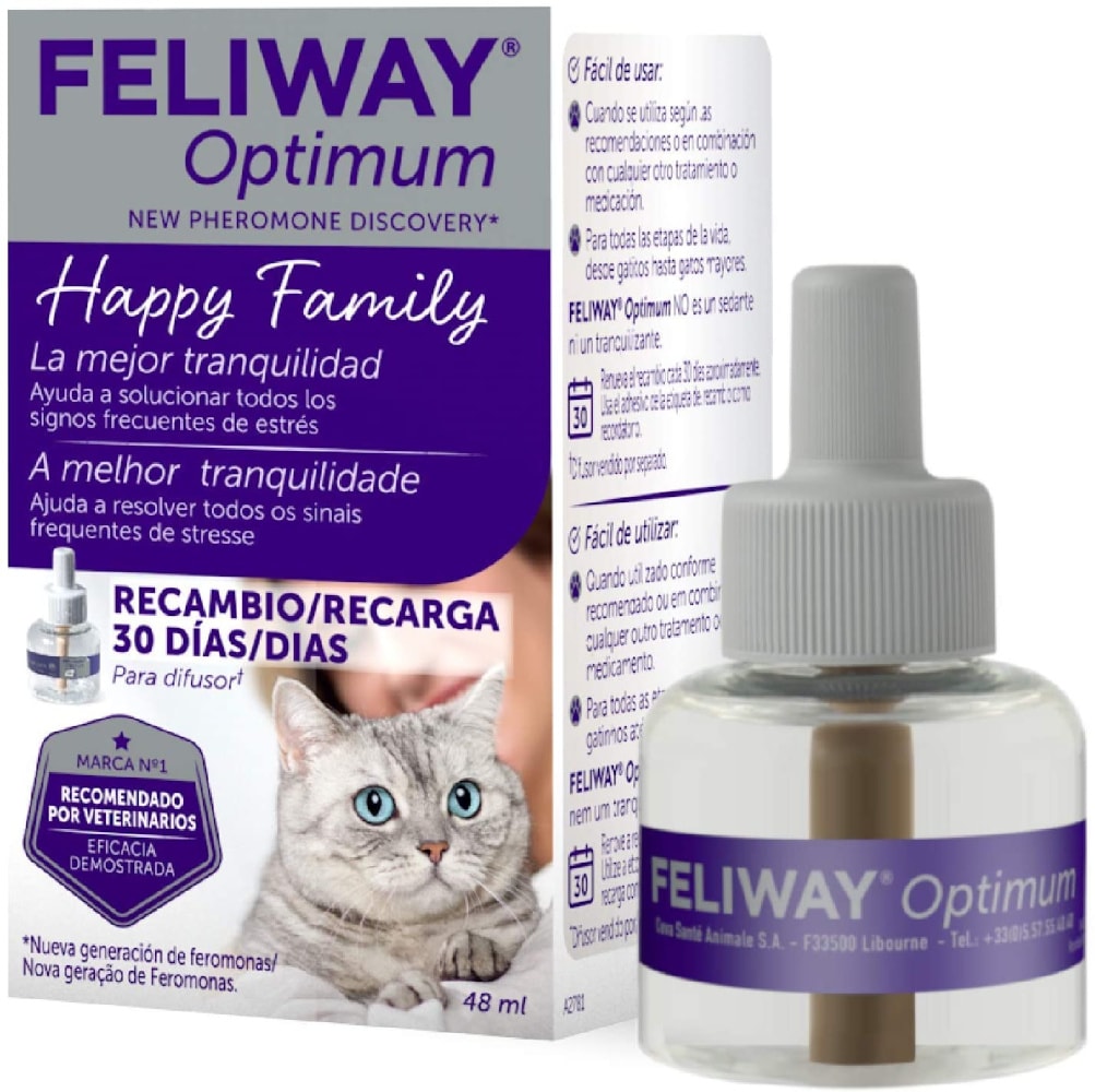 FELIWAY® Optimum antiestrés para gatos - Recarga 48 ml - Image 1