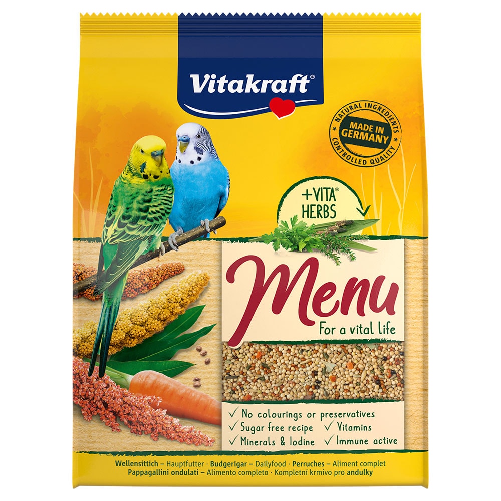Vitakraft Menu comida para periquitos - 2 x 3 kg - Pack Ahorro - Image 1