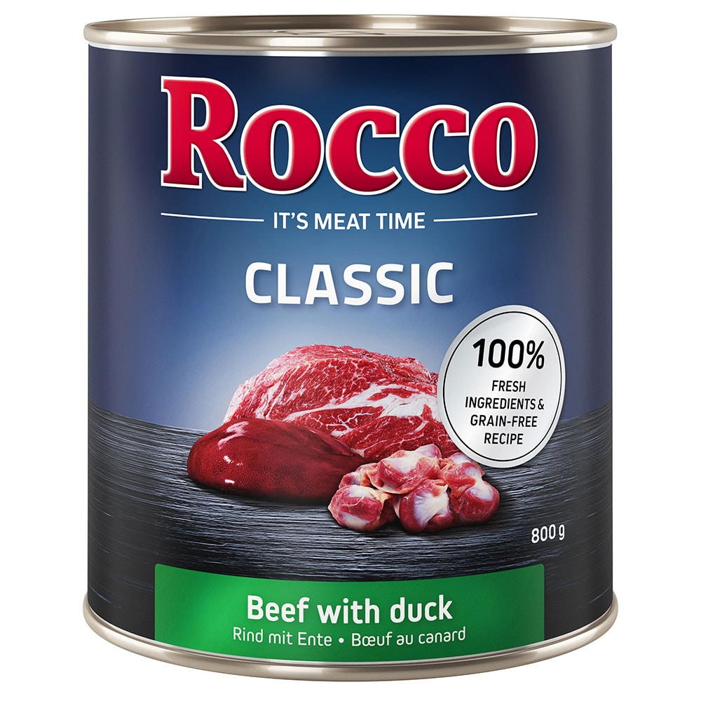 Rocco Classic 24 x 800 g - Pack Ahorro - Vacuno con pato - Image 1