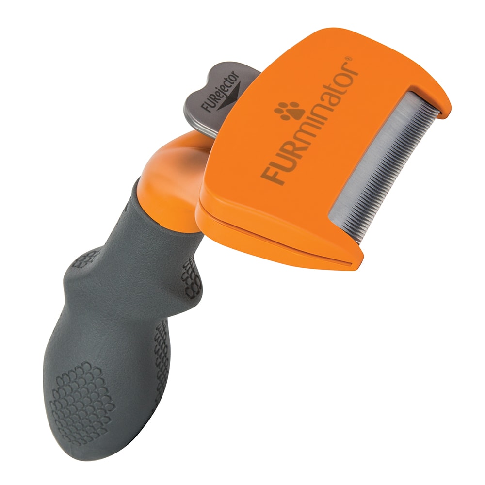 Cepillo FURminator deShedding escarpidor para perros - M: Perros medianos - Pelo largo - Image 1