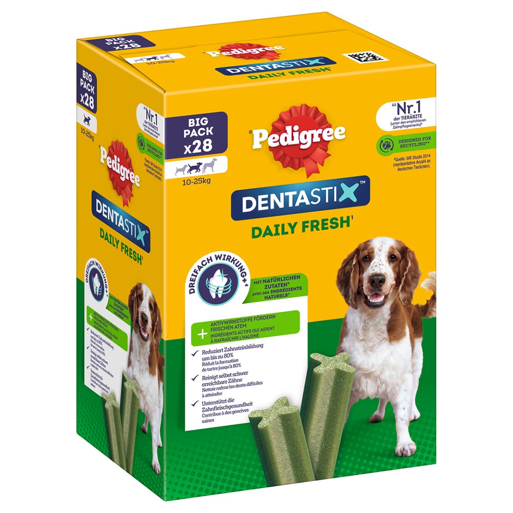 Pedigree Dentastix Fresh frescor diario snacks para perros - Perros medianos (112 uds.) - Image 1