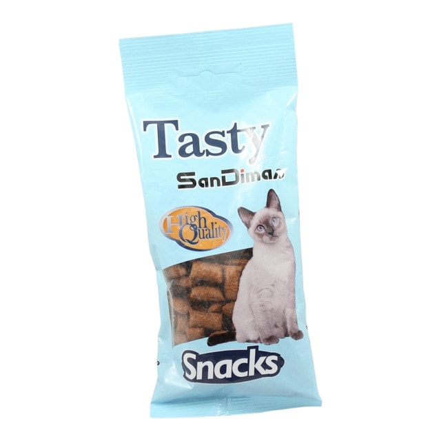 Tasty - Snack para gatos adultos Tasty Rellenito Crunch salmón 50 g. - Image 1