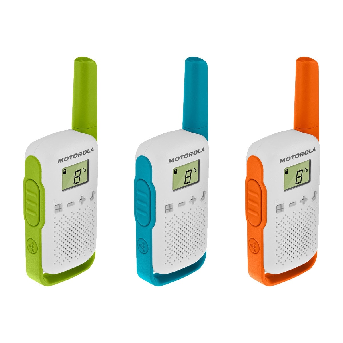 MOTOROLA - Walkie Talkies para Niños y Familias Motorola Solutions T42 Triple Pack, 16 Canales, Pantalla LCD, Sin Licencia, para Interiores y Exterior. - Image 1