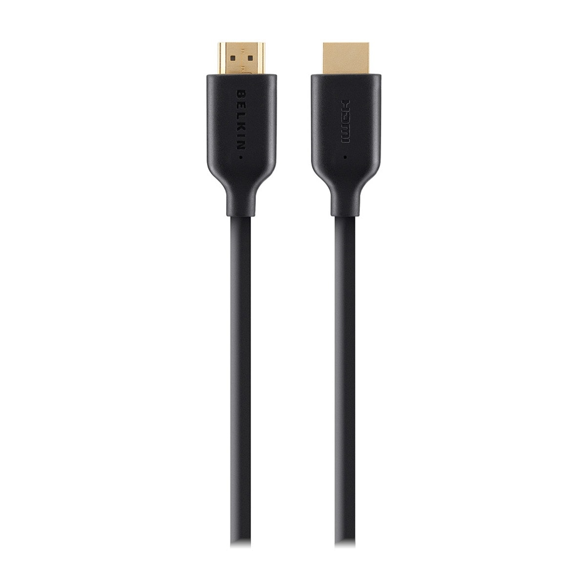Belkin - Cable HDMI Belkin de alta velocidad con Ethernet y conector de oro de 2m negro. - Image 1