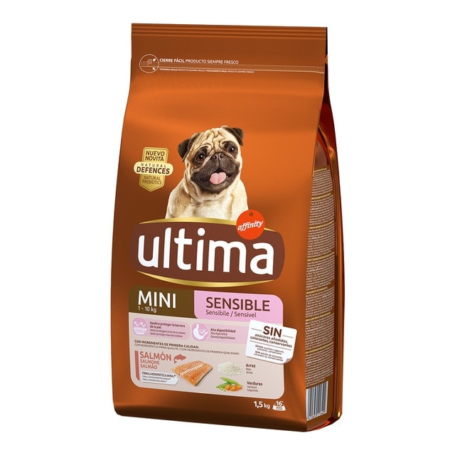 Ultima - Pienso para perros adultos mini Ultima Sensitive salmón 1,5 kg. - Image 1