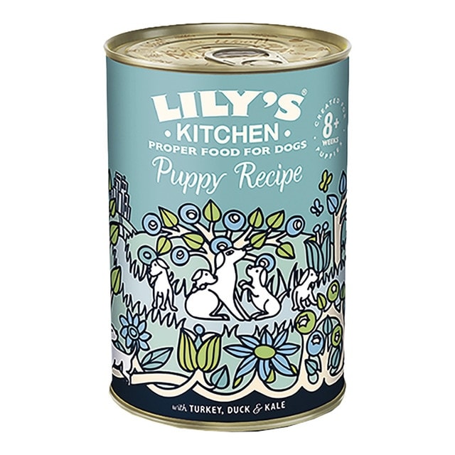 Lily's Kitchen - Comida húmeda para perros cachorros Lily's Kitchen paté pavo y pato 400 g. - Image 1