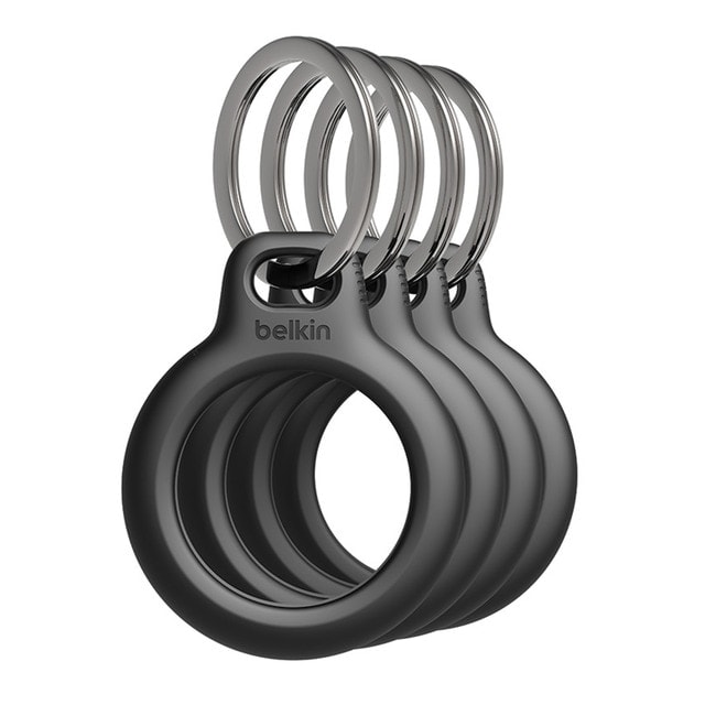 Belkin - Soporte seguro Belkin Secure Holder con llavero para Airtag - Pack de 4 negro. - Image 1