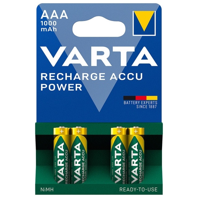 Varta - Acumulador Varta BLx4 AAA 1000mAh. - Image 1