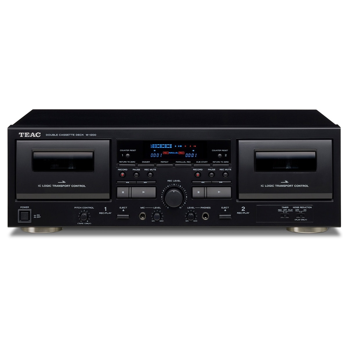 TEAC - Reproductor de cassette Teac W-1200-B Black. - Image 1