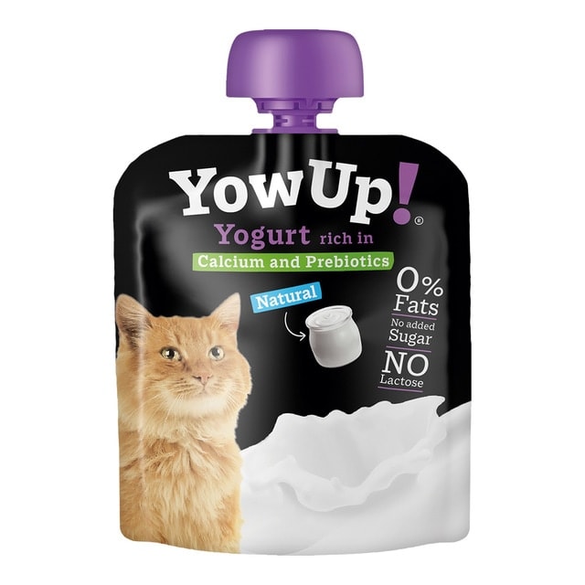 Yow Up - Yogur natural sin lactosa para gatos adultos Yow Up 85 g. - Image 1