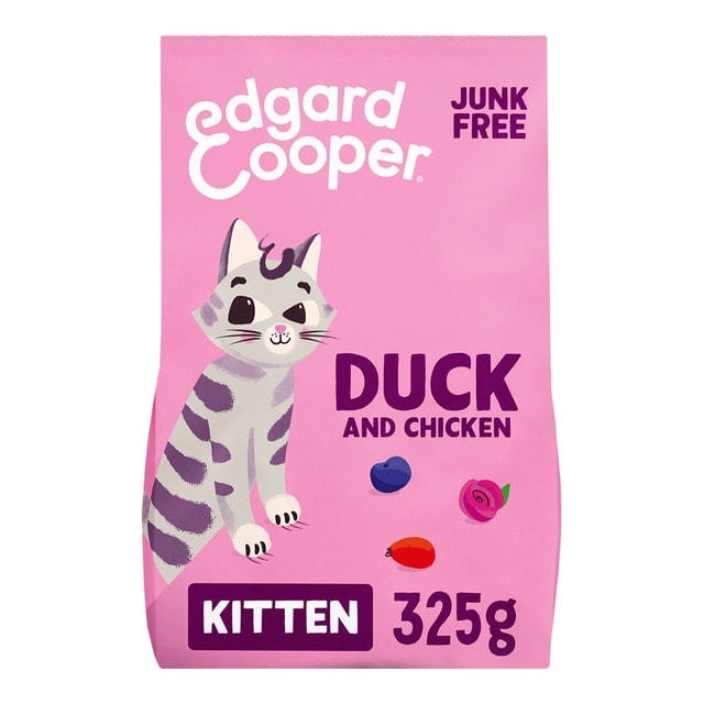 Edgard & Cooper - Pienso para gatitos Edgard & Cooper pato y pollo sin cereales 325 g. - Image 1