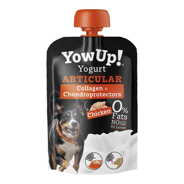 Yow Up - Yogur sin lactosa para perros adultos Yow Up articular condoprotector pollo 115 g. - Image 1
