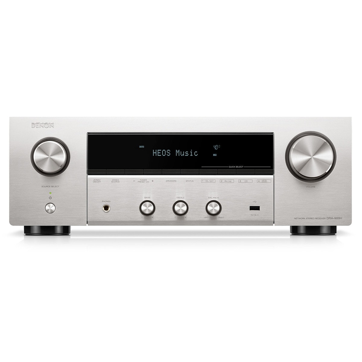 Denon - Receptor Hi-Fi en red Denon DRA-900H plata con Bluetooth y WiFi. - Image 1