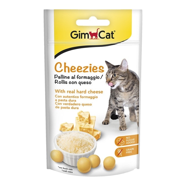GimCat - Snack para gatos adultos Gimcat Cheezies bolitas de queso grain free 50 g. - Image 1
