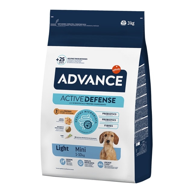 Advance - Pienso para perros adultos mini Advance Light pollo y arroz. - Image 1