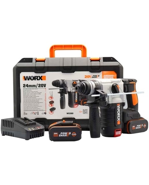 Worx - Martillo a Batería 20 V Motor Brushless 4F WX380 PowerShare. - Image 1