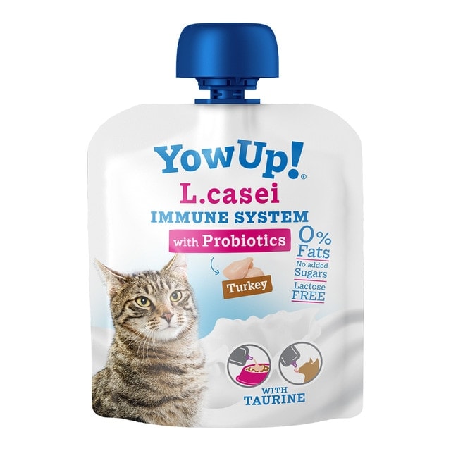 Yow Up - Yogur sin lactosa para gatos Yow Up yogur L. Casei sistema inmune con probióticos pavo 85 g. - Image 1