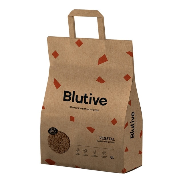 Blutive - Lecho ultra aglomerante Blutive para gatos vegetal 6 L. - Image 1