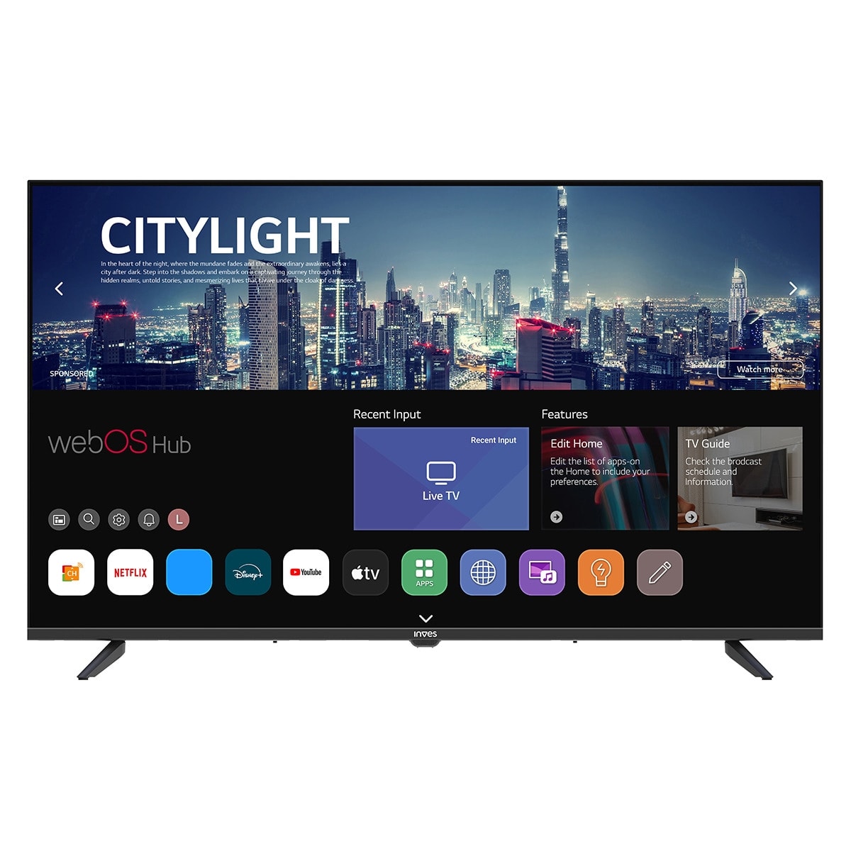 Inves - TV LED 109 cm (43") Inves LED-434KWBS2 4K SMT UHD 4K, Smart TV. - Image 1