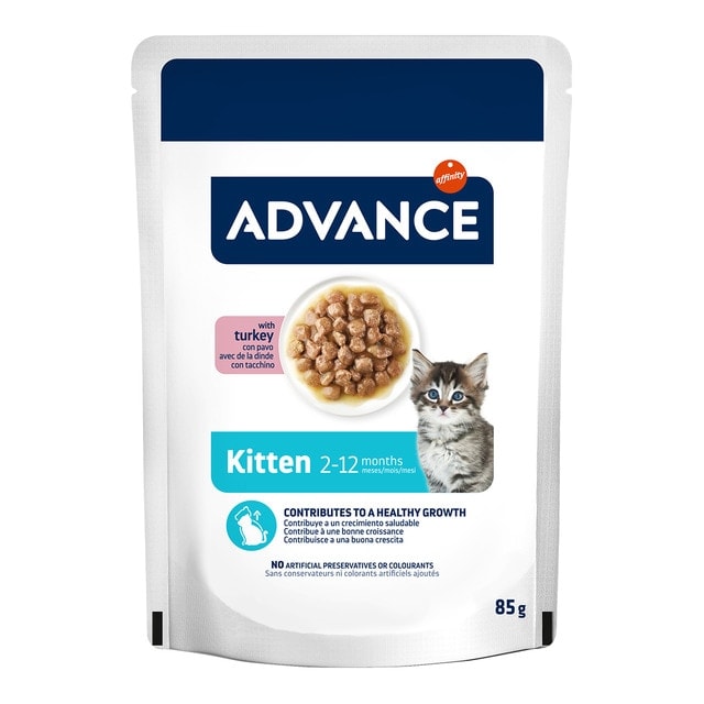 Advance - Comida húmeda para gatitos Advance pavo en salsa 85 g. - Image 1