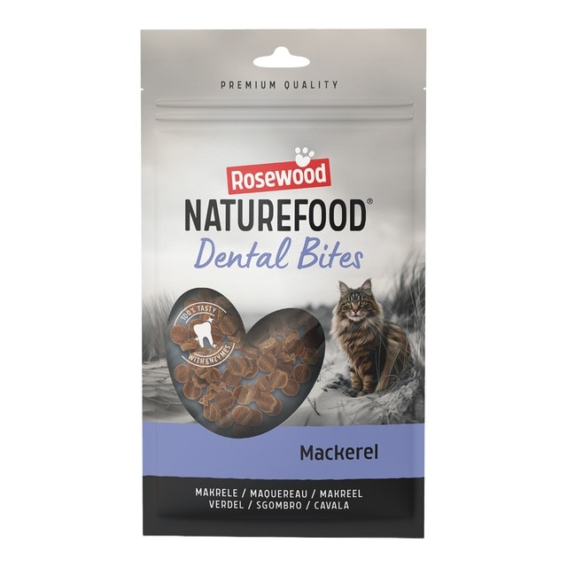Rosewood - Snacks para gatos adultos naturefood dental bites Rosewood caballa 50 g. - Image 1