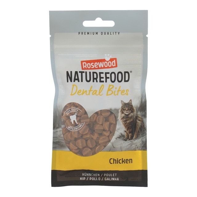 Rosewood - Snacks para gatos adultos dental bites Rosewood pollo 50 g. - Image 1