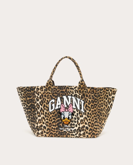 Ganni - Bolso shopping estampado de algodón. - Image 1