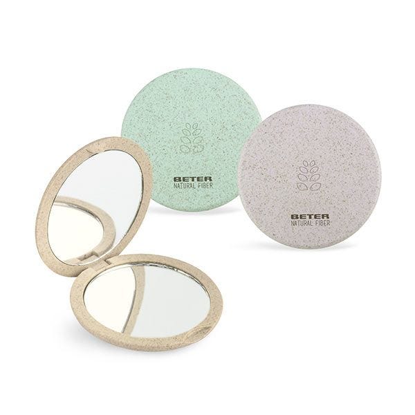Natural Fiber Espejo Doble Plegable - Image 1