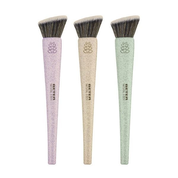 Natural Fiber Brocha Angulada Maquillaje Fluido - Image 1