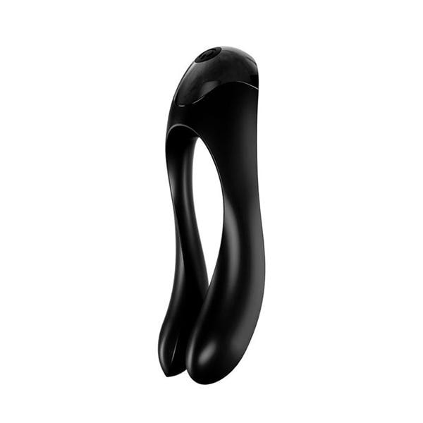 Vibrador De Dedo Candy Cane Negro - Image 1