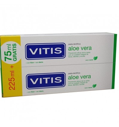 Vitis Aloe Vera Pasta Dental Duplo 300 ml - Image 1