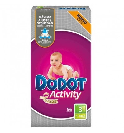 Dodot Pañal Activity Talla 3 5-10 kg 56 unds - Image 1