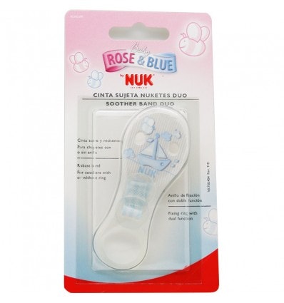 Nuk Cinta Sujeta Chupete Azul Barco - Image 1
