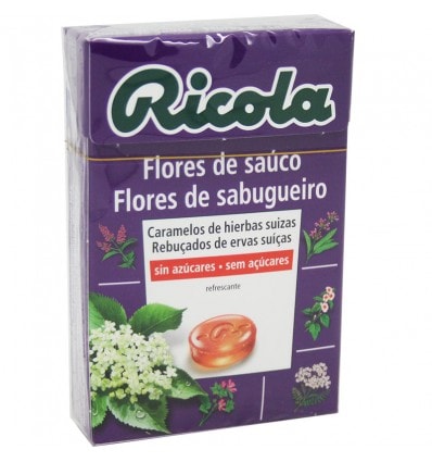 Ricola Caramelo Flor de Saúco Sin Azúcar 50g - Image 1
