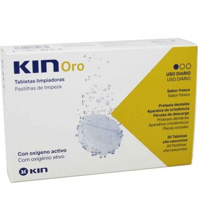 Kin Oro Tabletas Limpiadoras 30 Unidades - Image 1