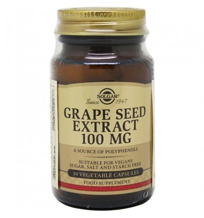 Solgar Extracto Semilla Uva 100mg 30 Vegicaps - Image 1